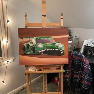 Green Porsche | Canvas