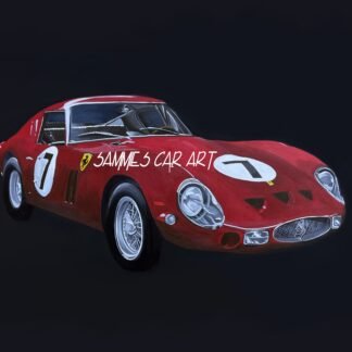 Red Ferrari 250 GTO | Digital Print